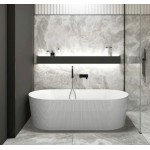 Attica Freestanding Bath Matte White 1500